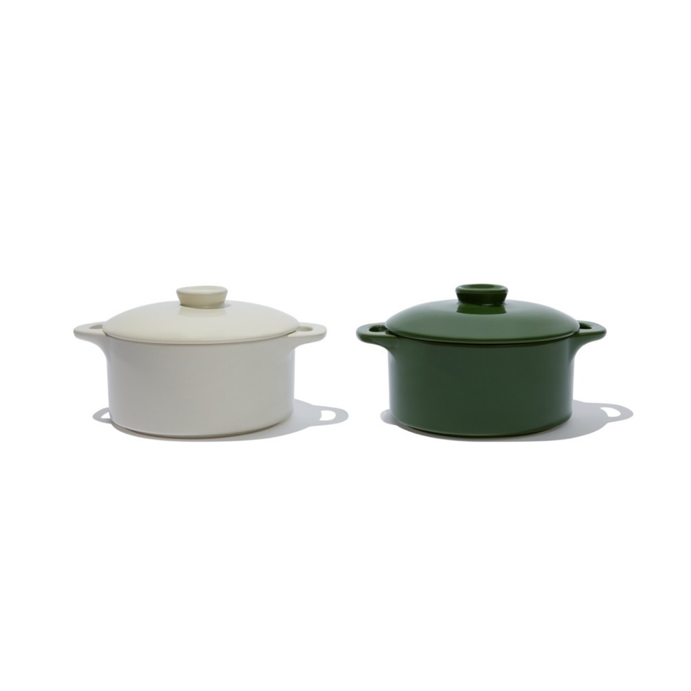 NEW Brocc Your Body Mini Round Ceramic Cocotte Set